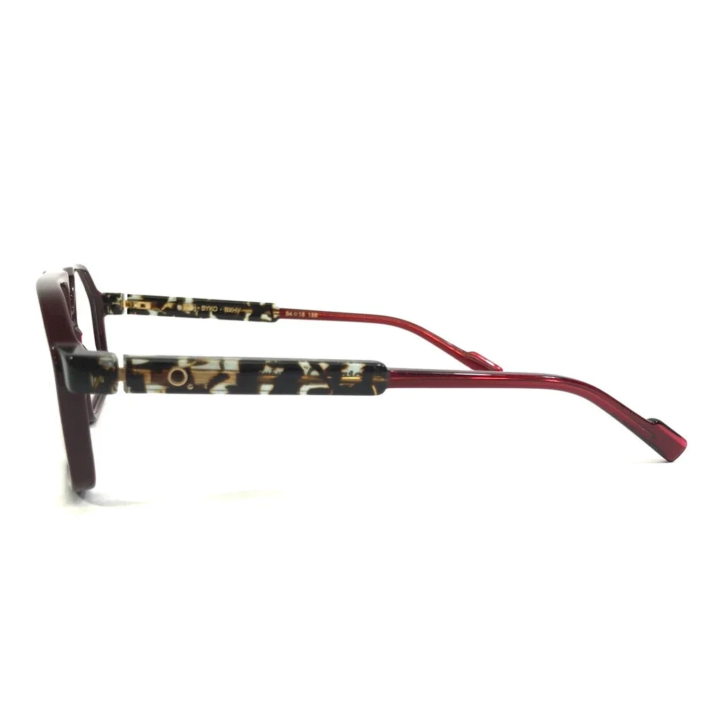 Etnia Barcelona Eyeglasses Frames SYKO BXHV Bordeaux Havana Aviator 54-16-138